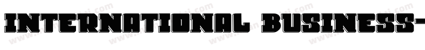 International Business字体转换